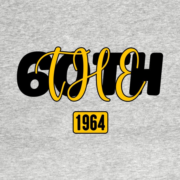 the 60th birthday , Born in 1964 Gift Vintage TShirt , COOL Mens 60 th Birthday Shirt by TareQ-DESIGN
